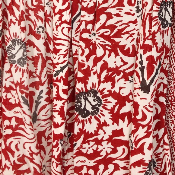 Free People Block Print Tie Neck Topper Cardigan M - Picture 3 of 8